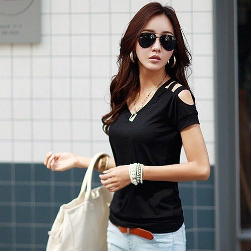 ladies cotton polyester top